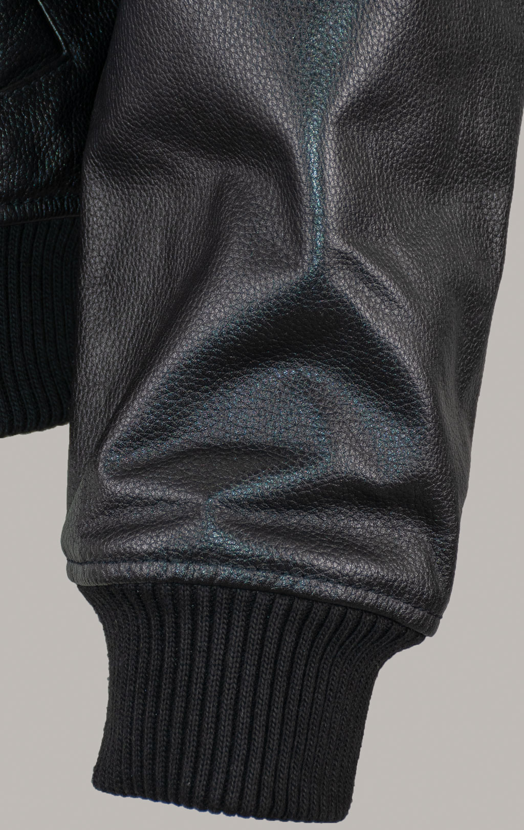 Куртка-бомбер лётная ALPHA INDUSTRIES LEATHER LF MA-1 кожа black 