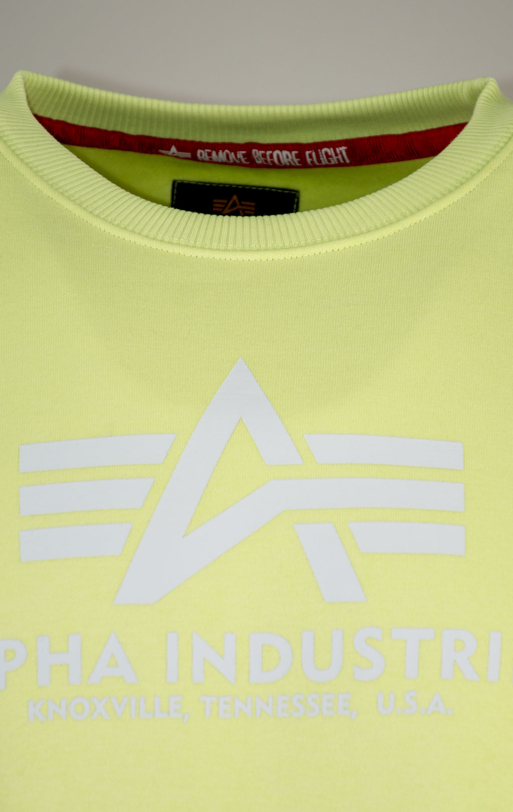 Свитшот ALPHA INDUSTRIES BASIC SWEATER arctic lime 
