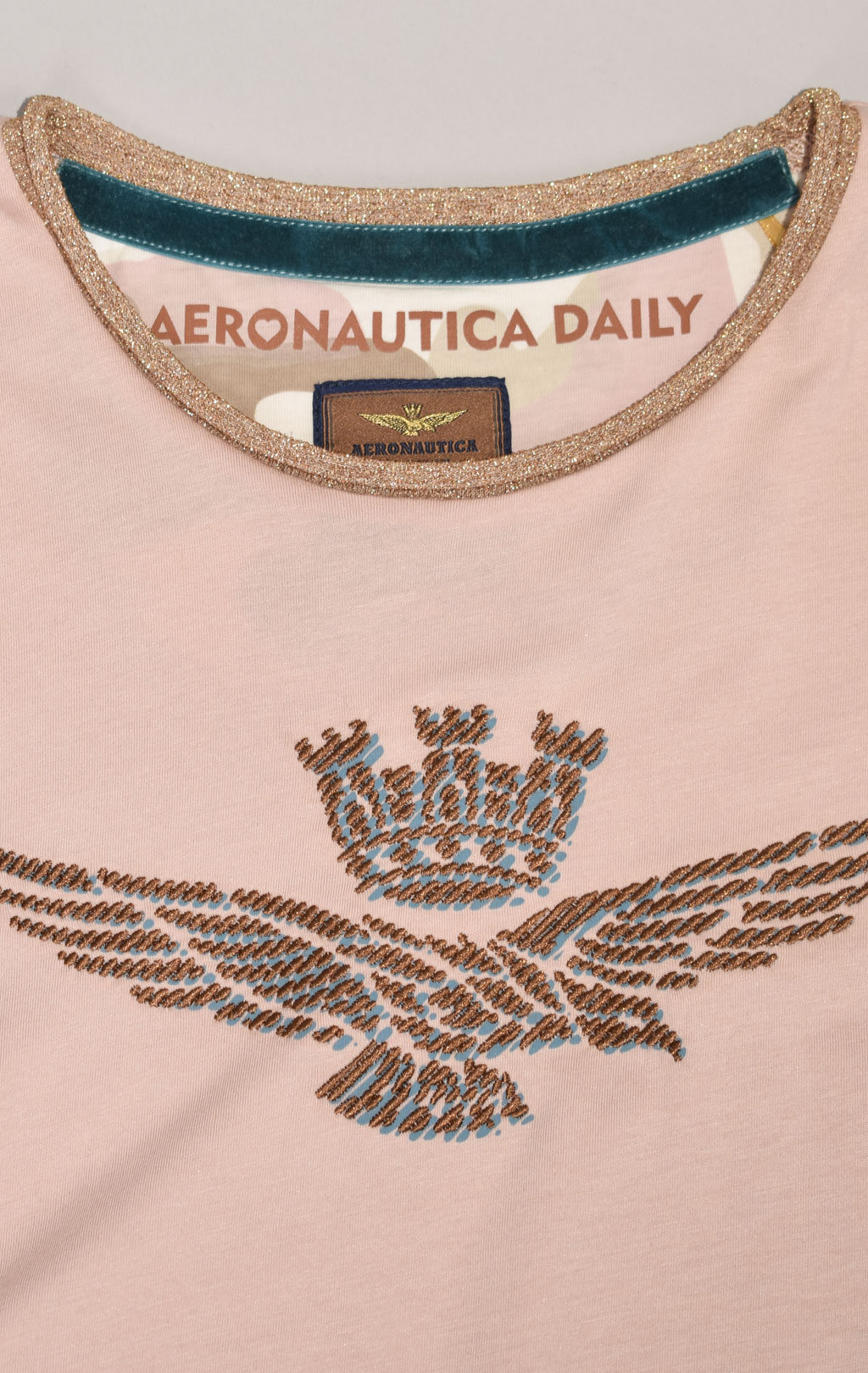 Женская футболка AERONAUTICA MILITARE FW 23/24/TR rosa (TS 2171) 
