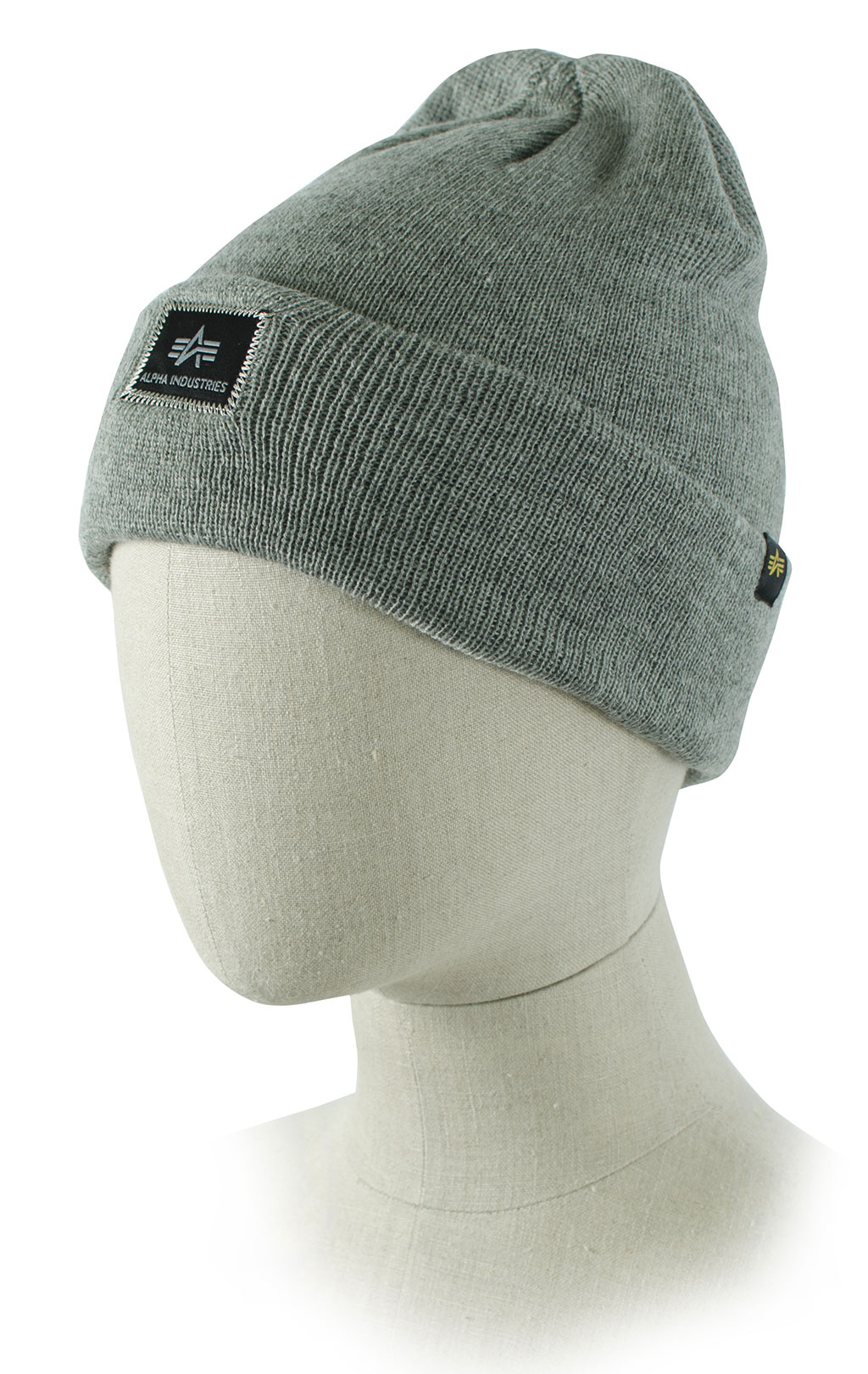 Шапка ALPHA INDUSTRIES X-FIT BEANIE grey heather 