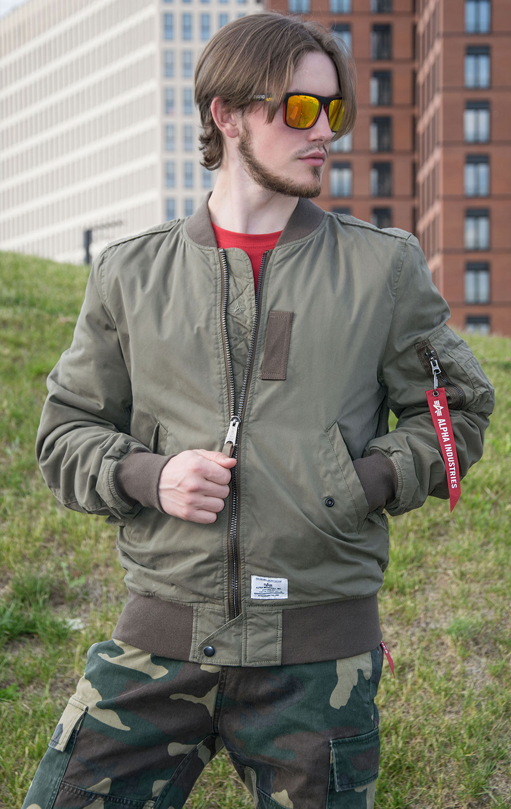 Ветровка ALPHA INDUSTRIES CTN GEN-II FLIGHT JACKET L-2B SS 23 m OG-107 green 