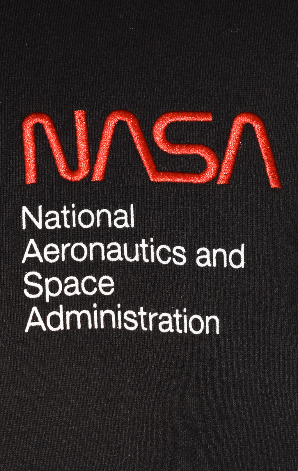 Толстовка ALPHA INDUSTRIES NASA WORM LOGO HOODIE SS 23 black 