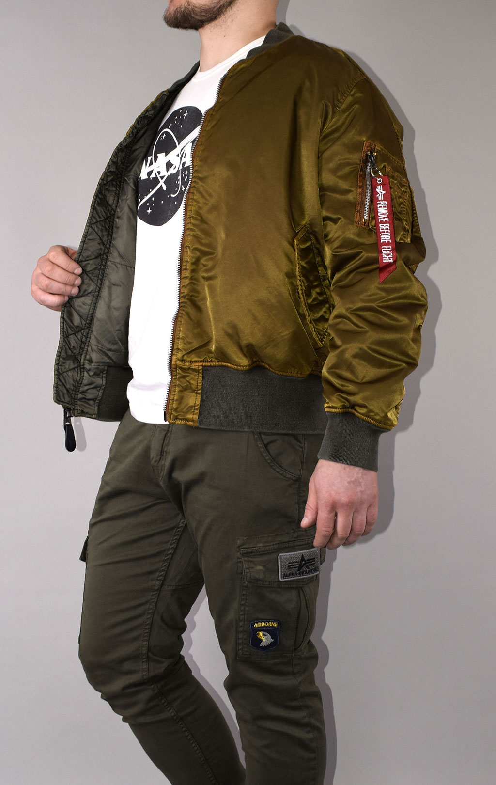 Куртка-бомбер лётная ALPHA INDUSTRIES BLOOD CHIT MA-1 FW 21 m emergency orange 