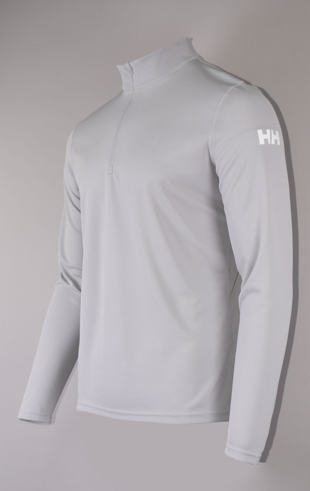 Термобельё кофта HELLY HANSEN HH TECH 1/2 ZIP 100%полиэстер FW 23/24 light grey (48365) 