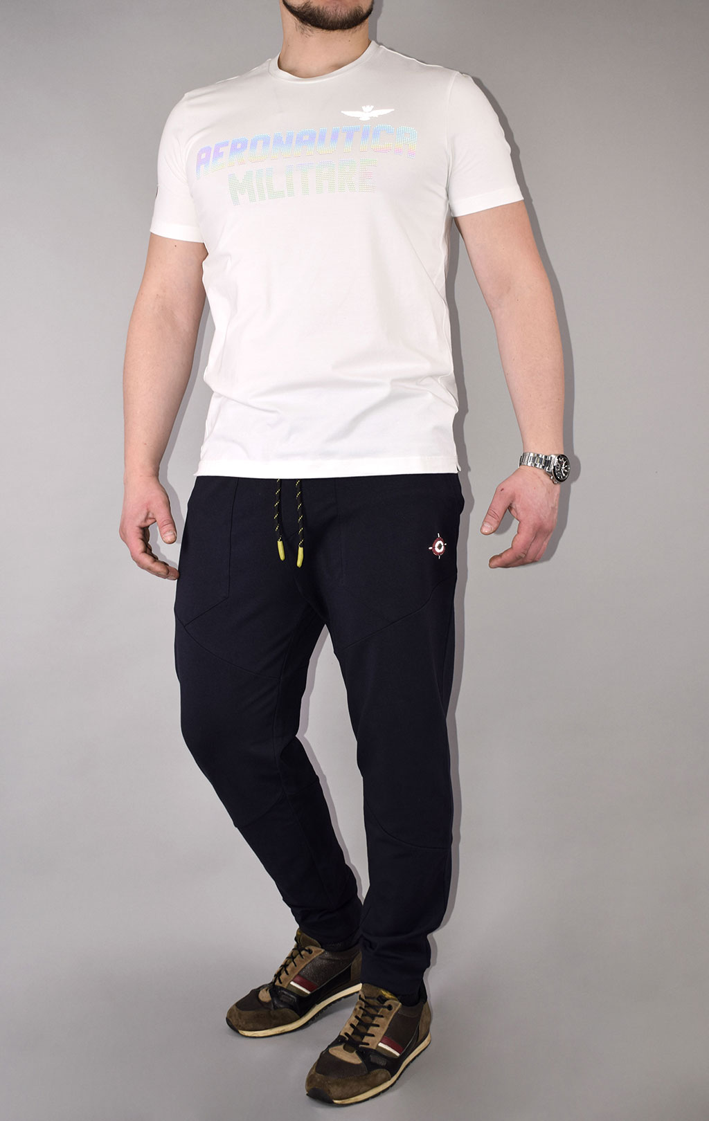 Футболка AERONAUTICA MILITARE SS 21/TR off white (TS 1845) 