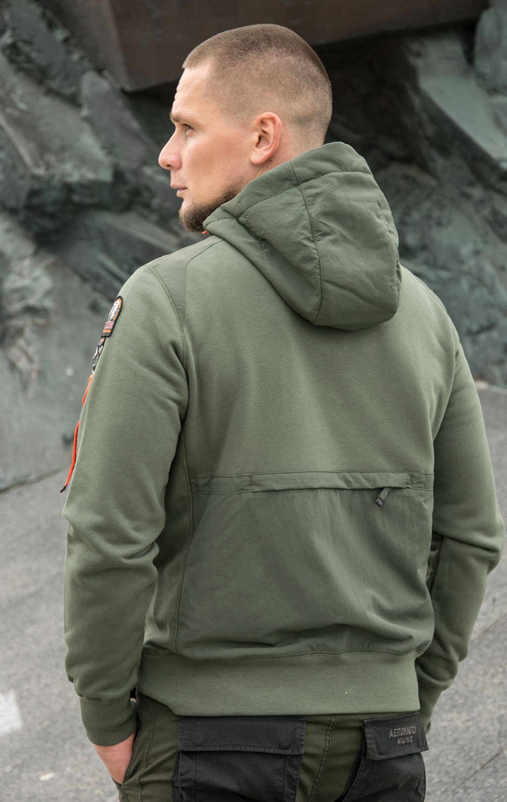 Толстовка с капюшоном PARAJUMPERS ELECTRA FW 21/22 sycamore 