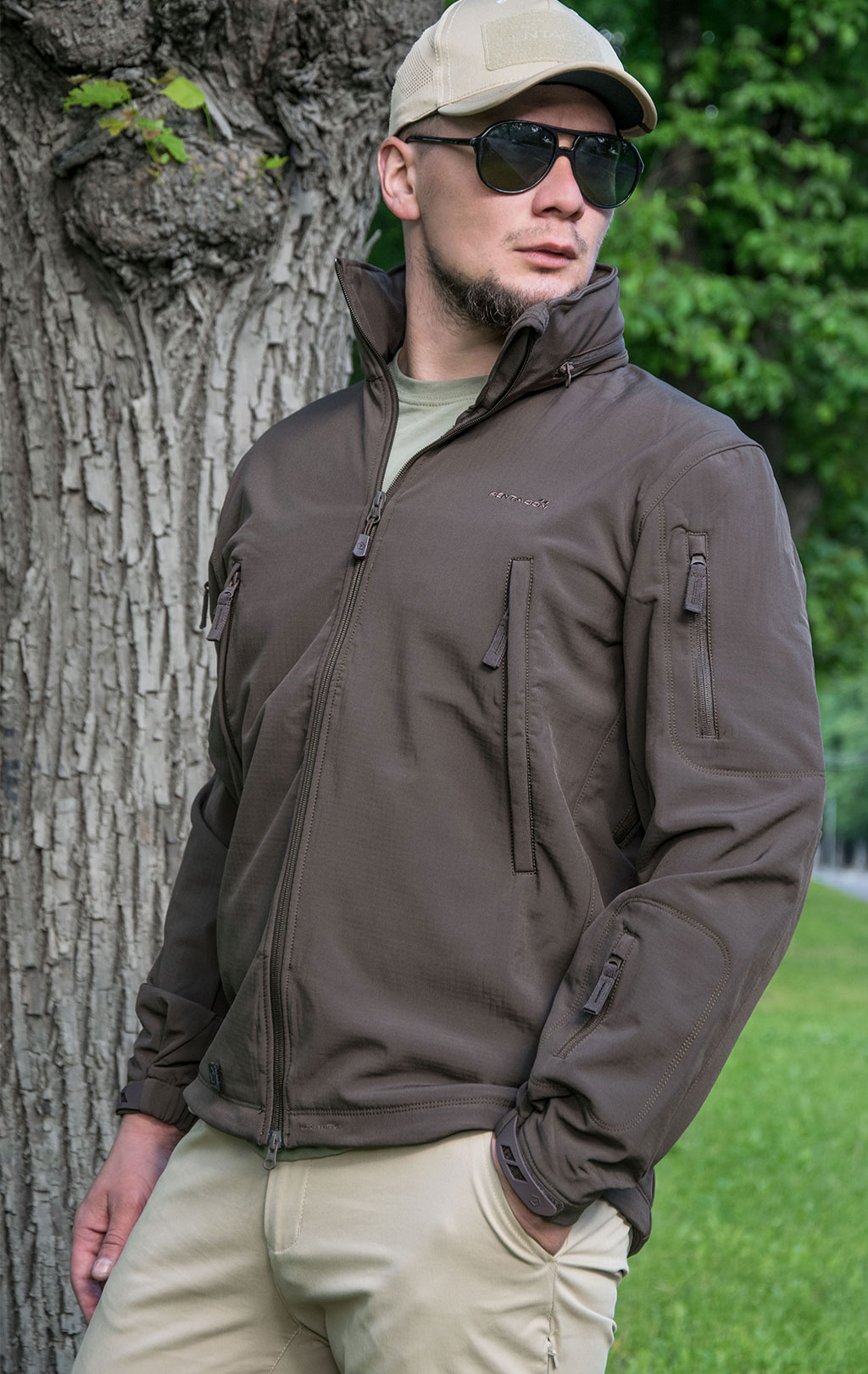 Куртка тактическая softshell Pentagon мембрана ARTAXES ESCAPE Soft Shell terra brown 08035 