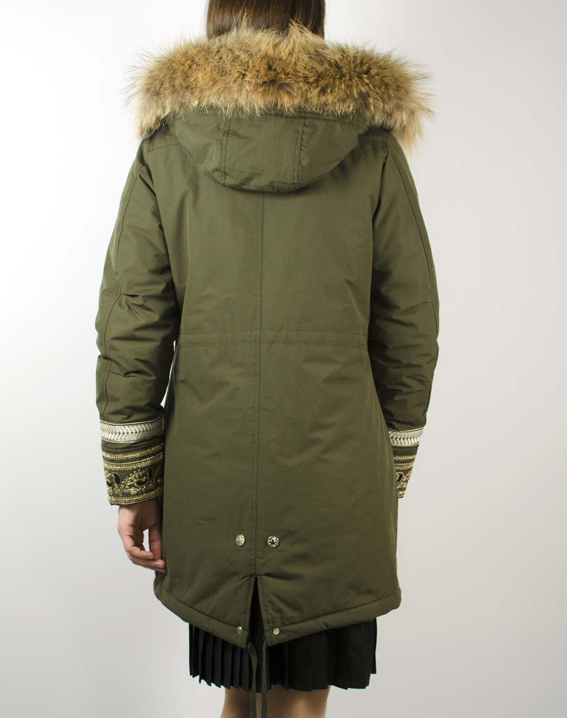 Женская куртка-парка CANADIAN NEW EMBROIDERY ESKIMO army (WEMBRO) 