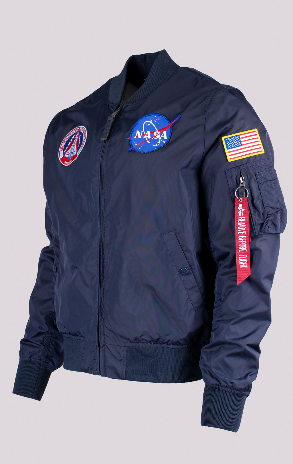 Ветровка-бомбер ALPHA INDUSTRIES MA-1 TT NASA REVERSIBLE II rep. blue 