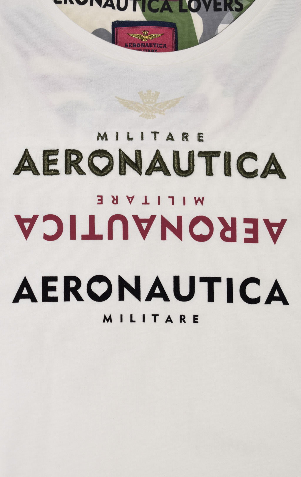 Женская футболка AERONAUTICA MILITARE FW 23/24/TR naturale (TS 2165) 