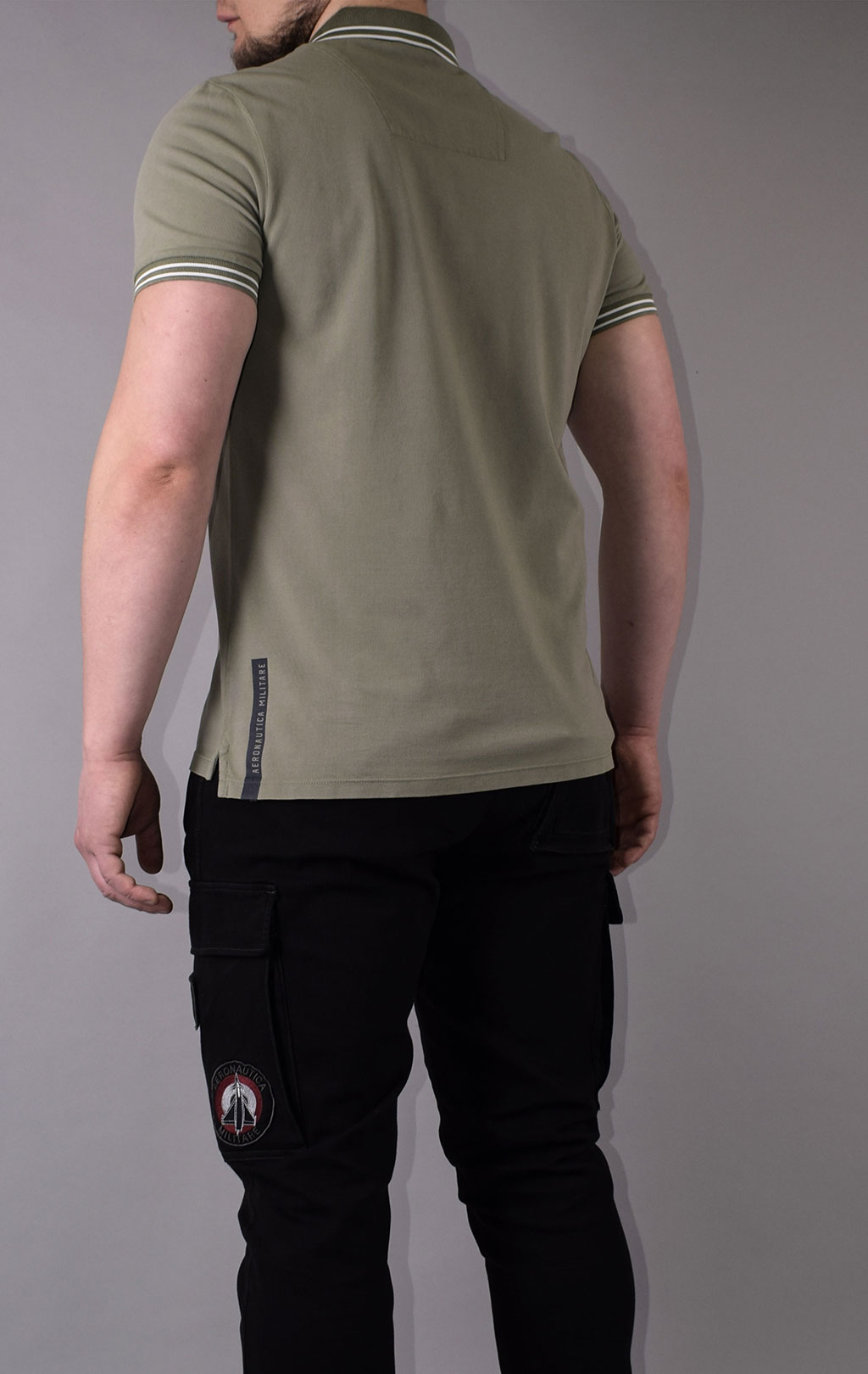 Футболка-поло AERONAUTICA MILITARE SS 21/IN green (PO 1520) 