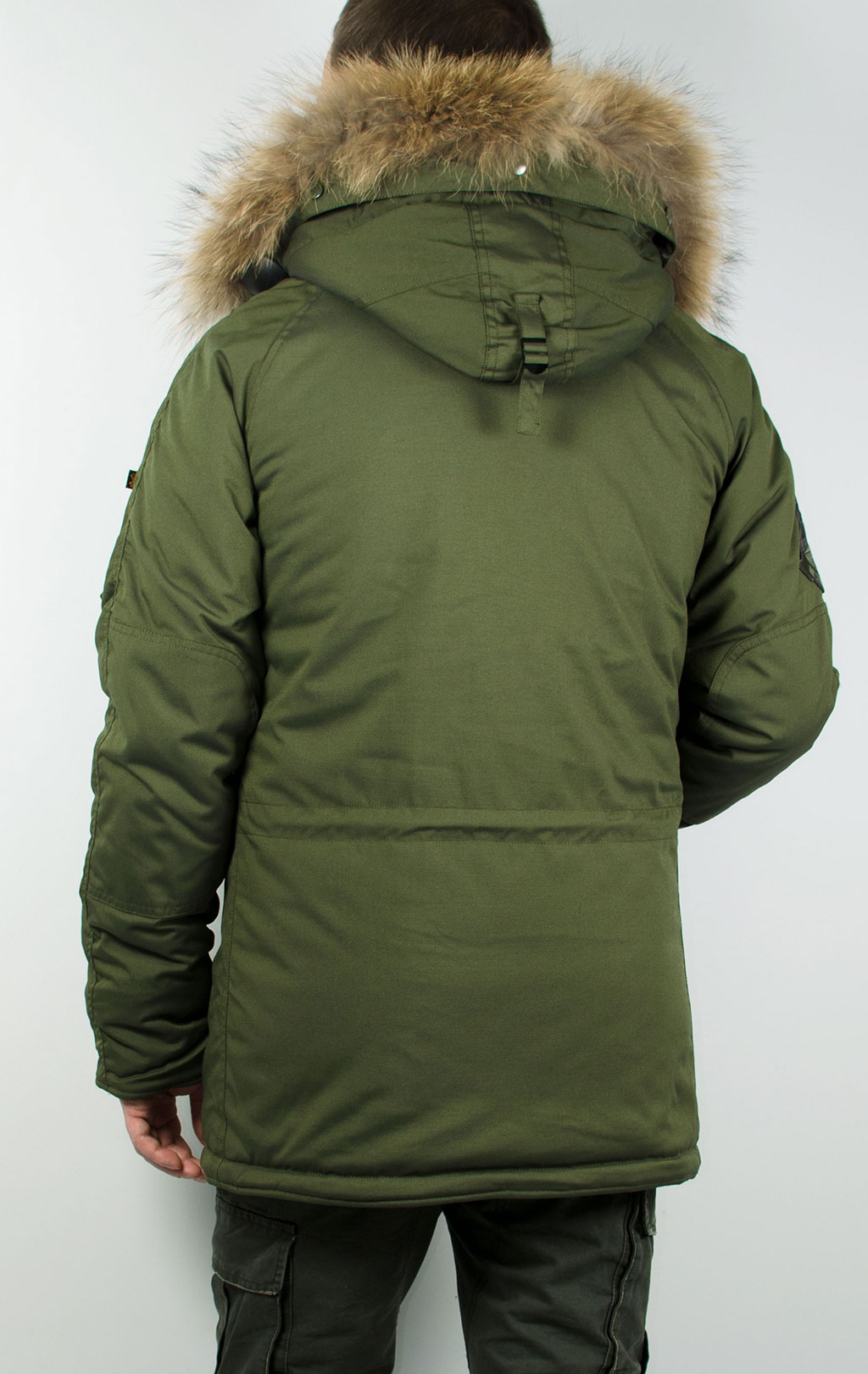 Аляска ALPHA INDUSTRIES EXPLORER натур. мех dark green 