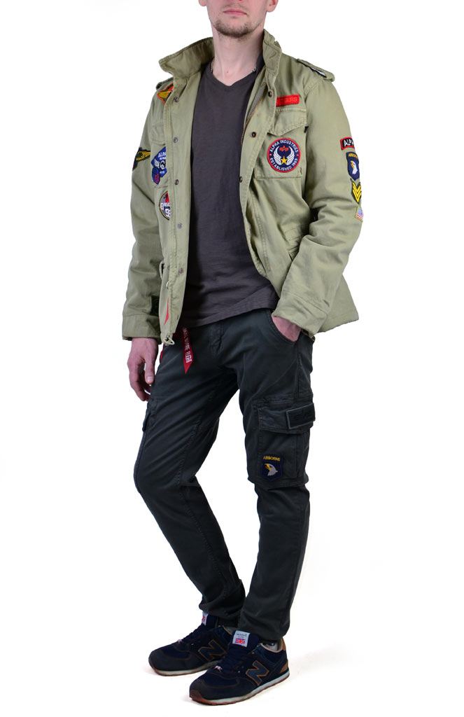 Куртка ALPHA INDUSTRIES VINTAGE CW PATCH M-65 light olive 