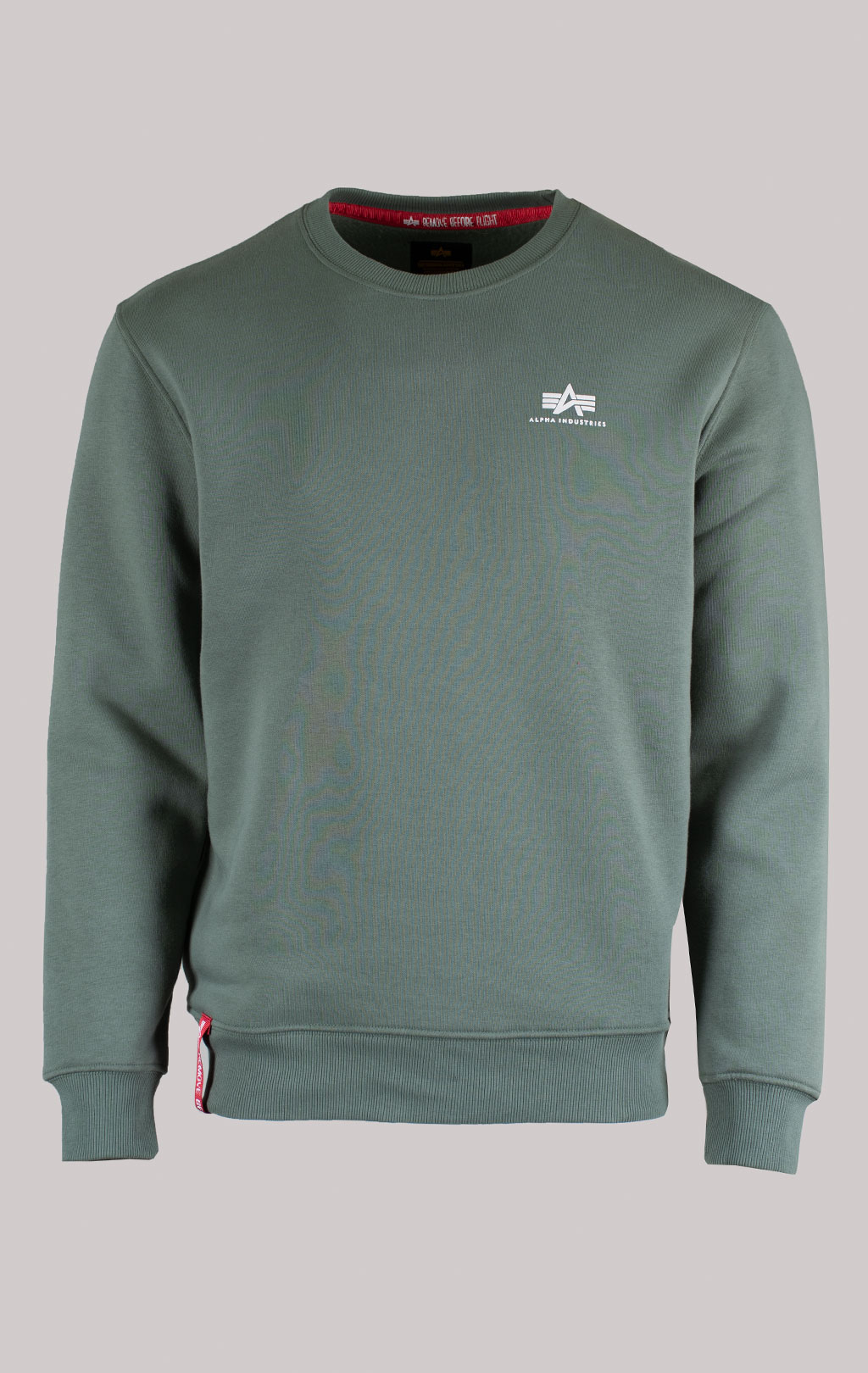 Свитшот ALPHA INDUSTRIES BASIC SWEATER SMALL LOGO vintage green 