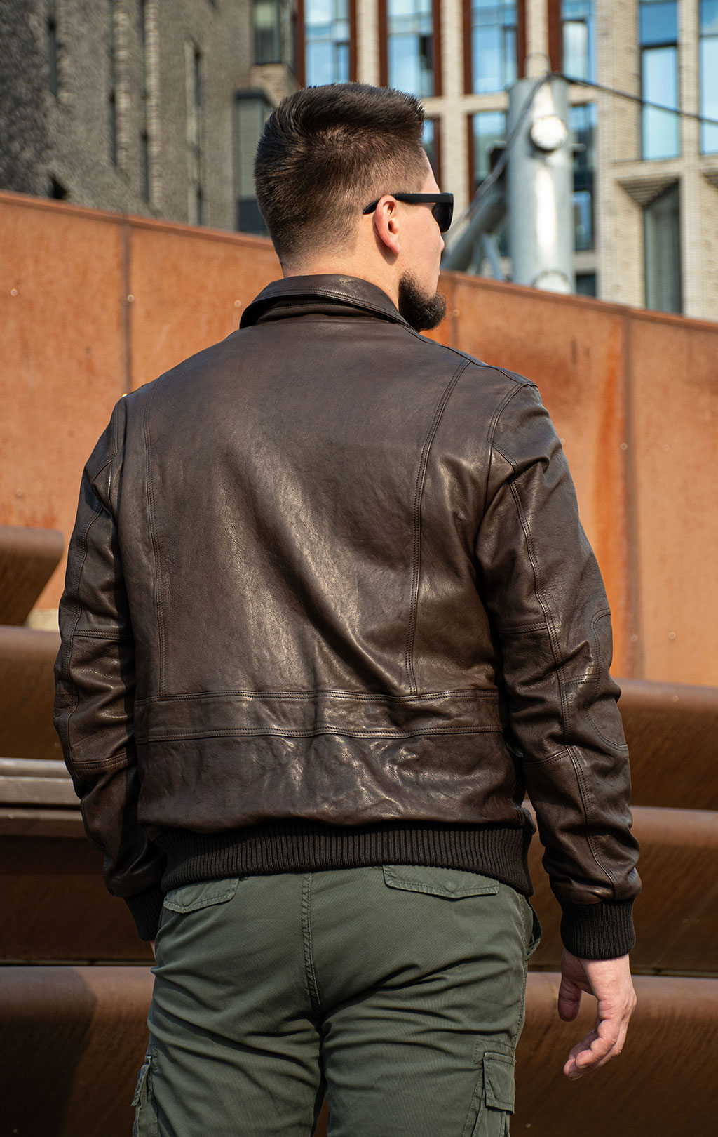 Куртка-пилот AERONAUTICA MILITARE кожа FW 25/26/IT marrone (PN 0846) 