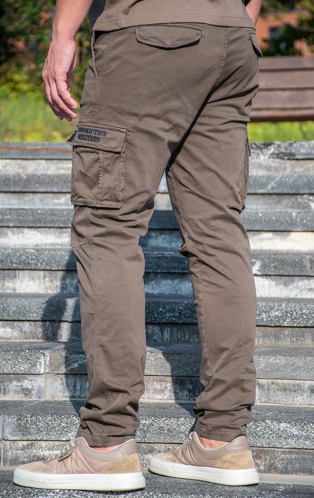 Брюки-карго AERONAUTICA MILITARE плотные FW 24/25/AL light mud (PA 1329) 