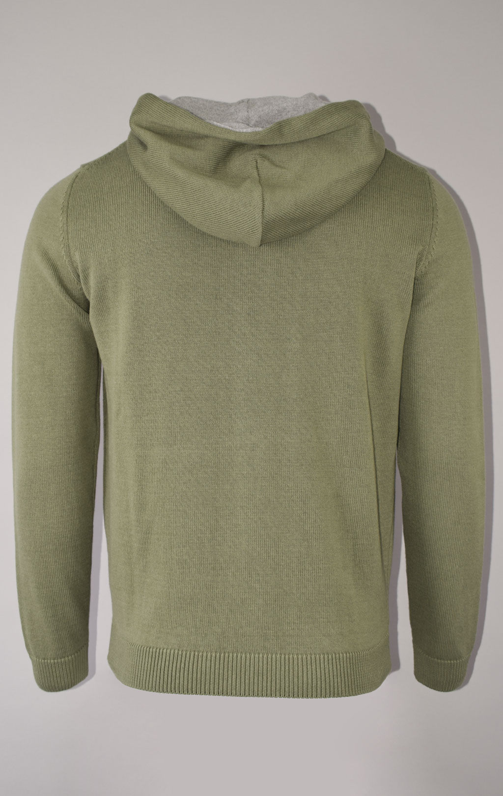 Свитер с капюшоном AERONAUTICA MILITARE big size SS 23/BG verde militare (MA 1422) 