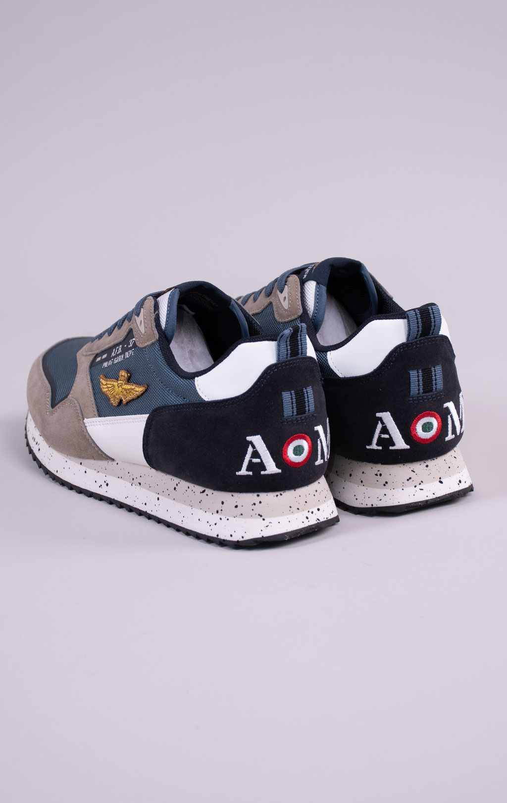 Кроссовки AERONAUTICA MILITARE (SC 0288) SS 26/CN multicolor jeans/sabbia 