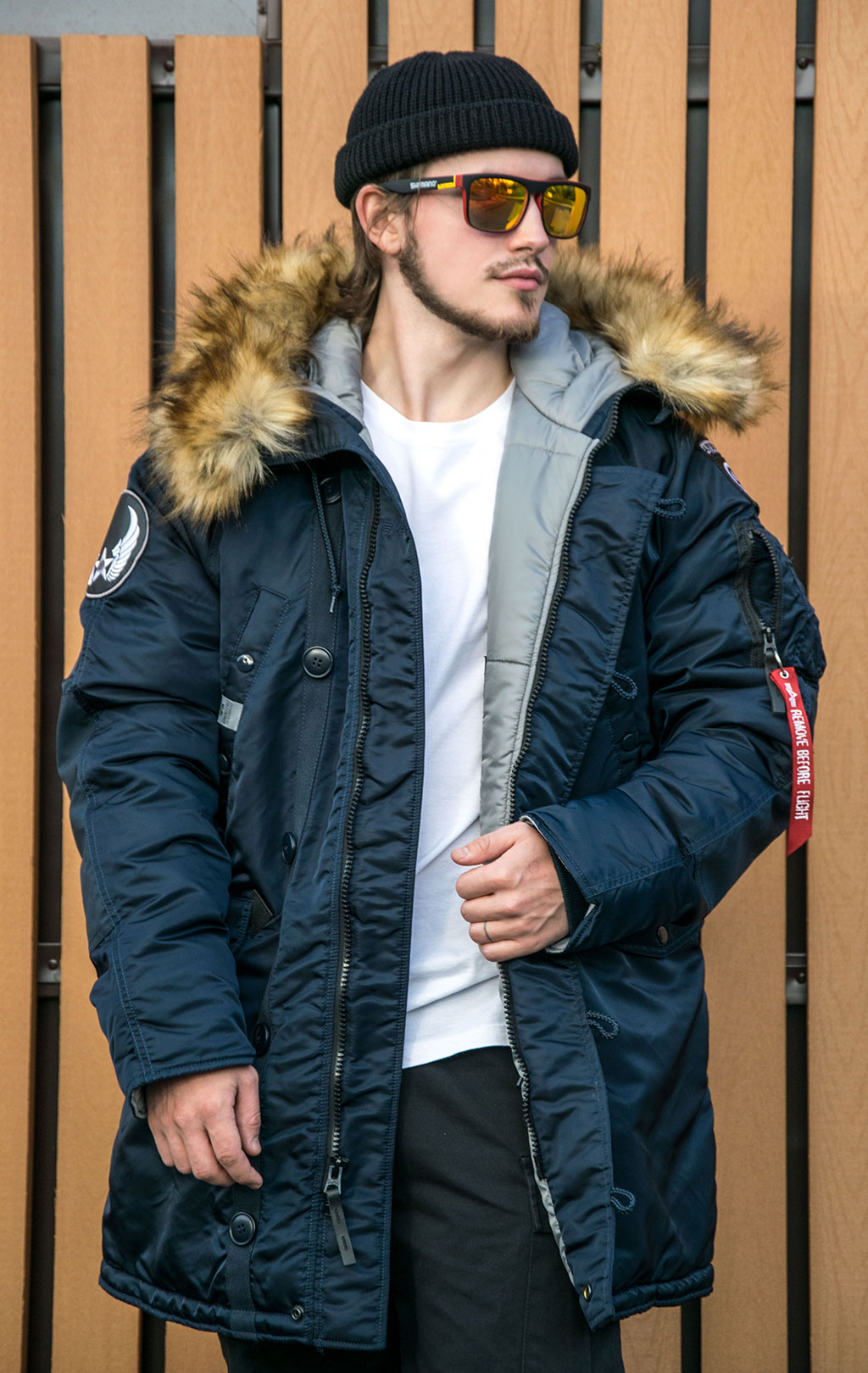 Аляска ALPHA INDUSTRIES AIRBORNE N-3B rep. blue 