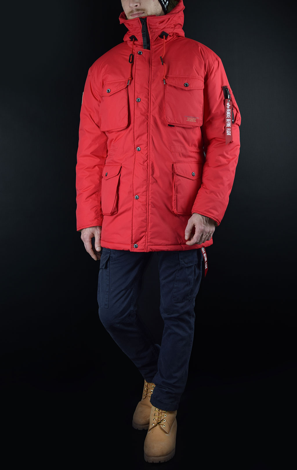 Куртка ALPHA INDUSTRIES MOUNTAIN ALL WEATHER JACKET speed red 