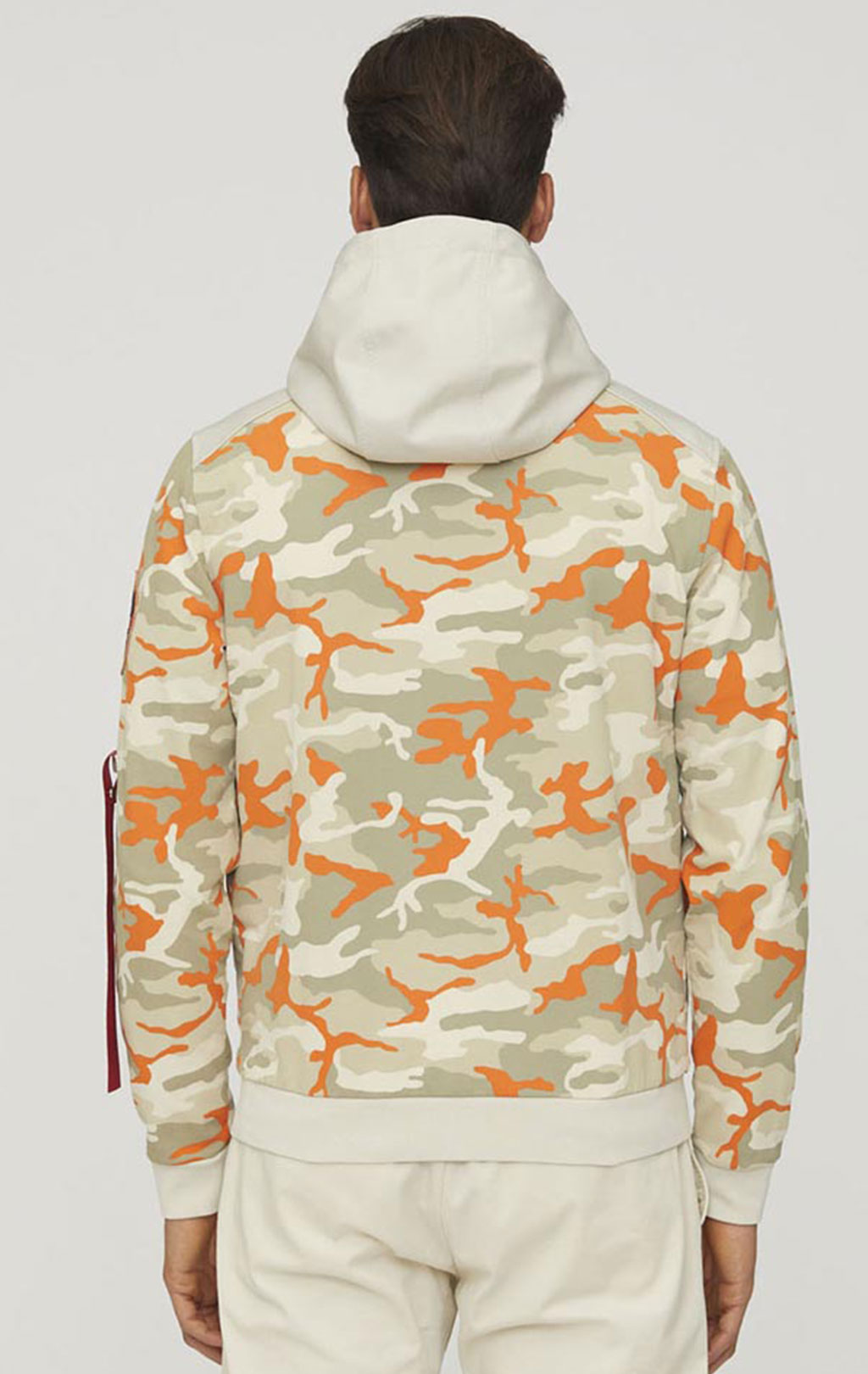 Толстовка с капюшоном AERONAUTICA MILITARE SS 24 m/TR orange camo (FE 1863) 