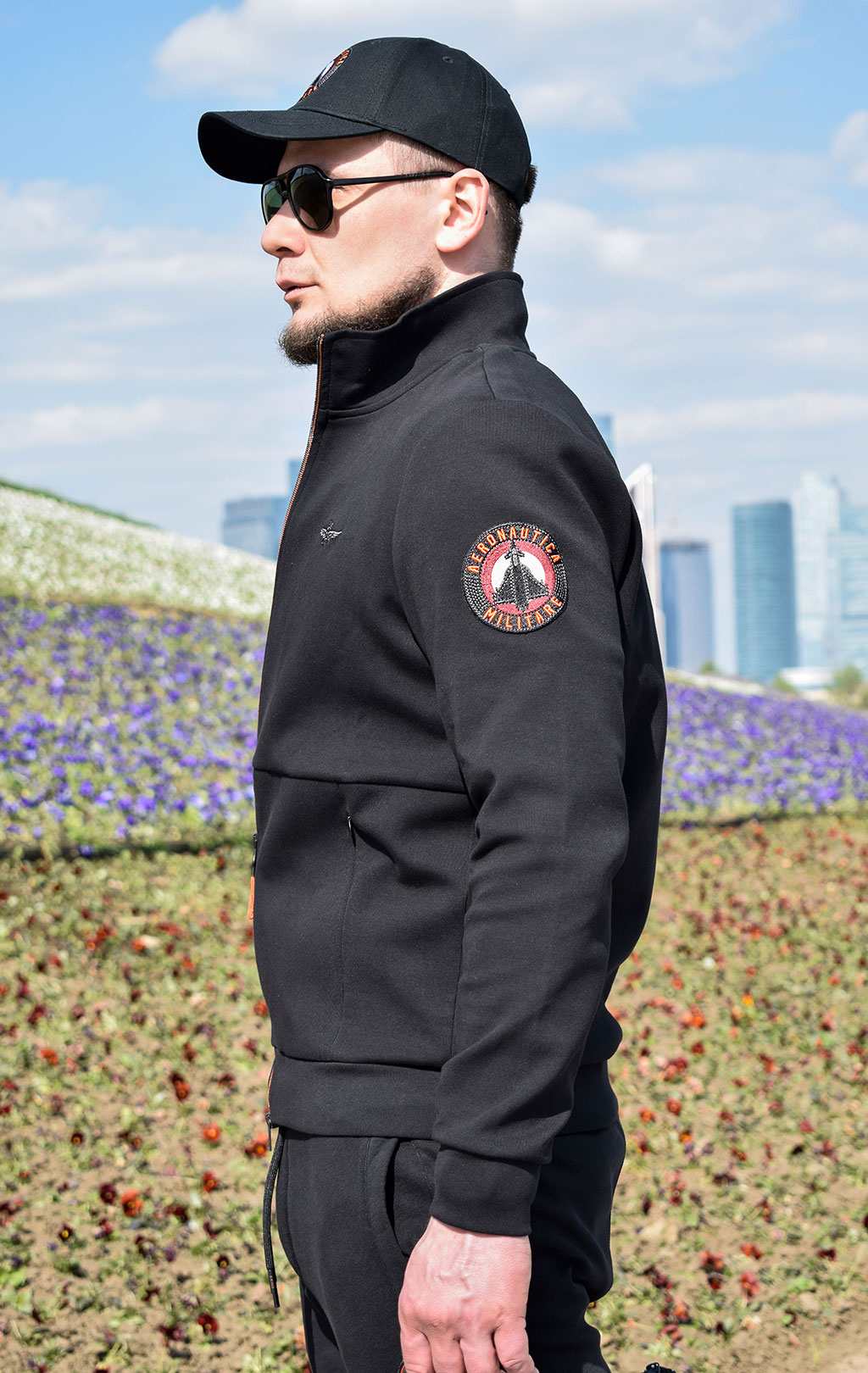 Олимпийка AERONAUTICA MILITARE SS 22/TR jet black (FE 1679) 