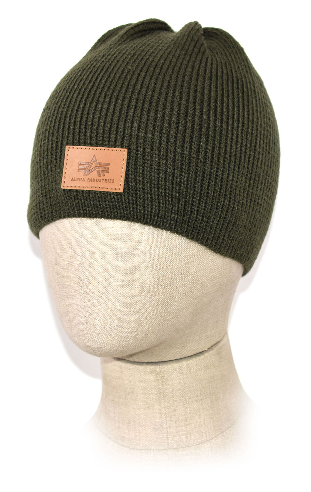 Шапка ALPHA INDUSTRIES KNIT BEANIE dark green 