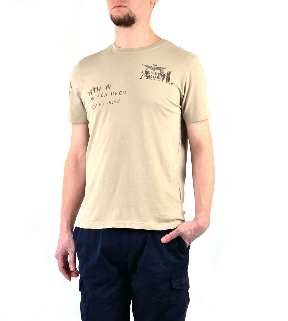 Футболка AERONAUTICA MILITARE sand (TS 1514) 