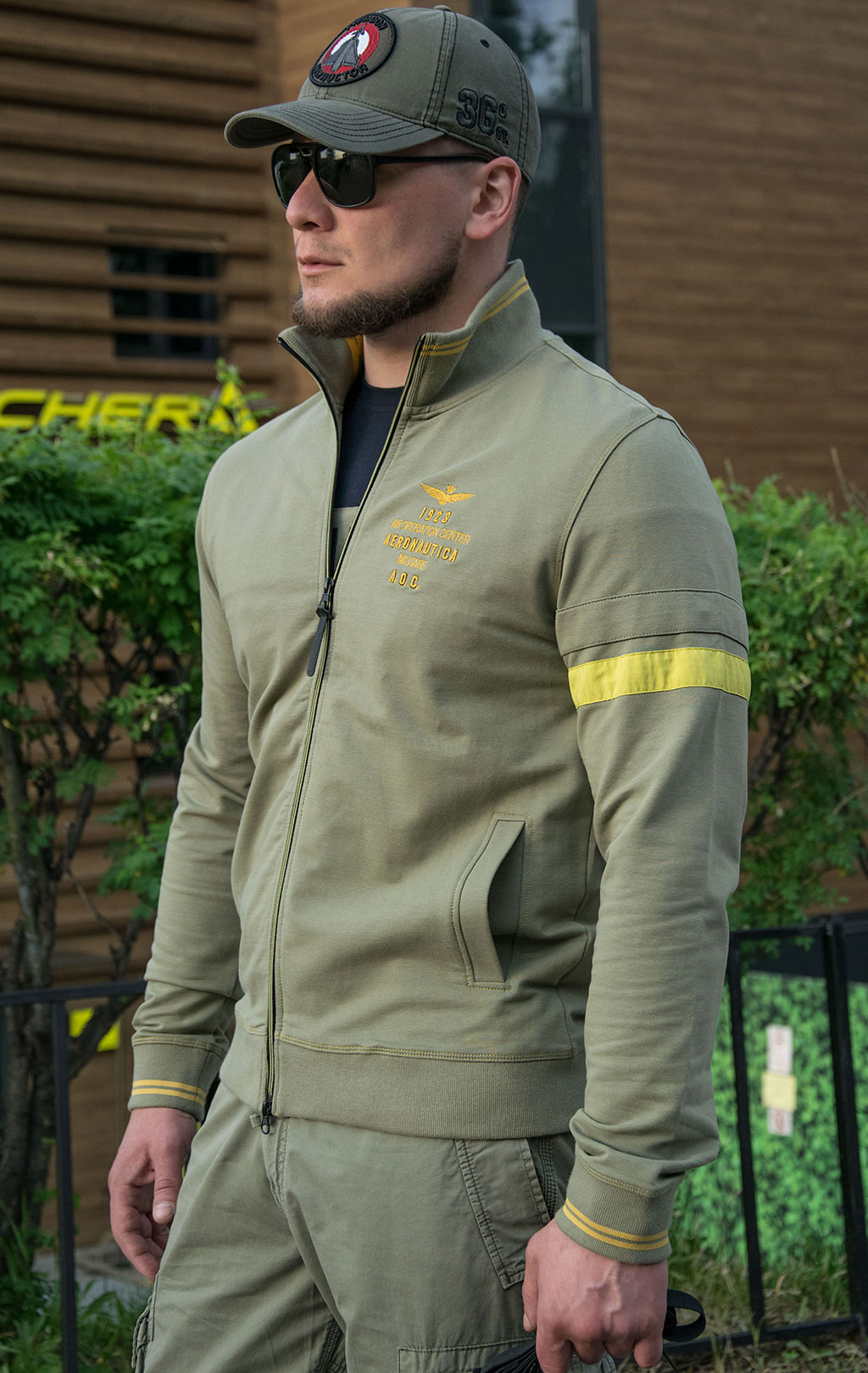 Олимпийка AERONAUTICA MILITARE SS 21/TR green (FE 1571) 