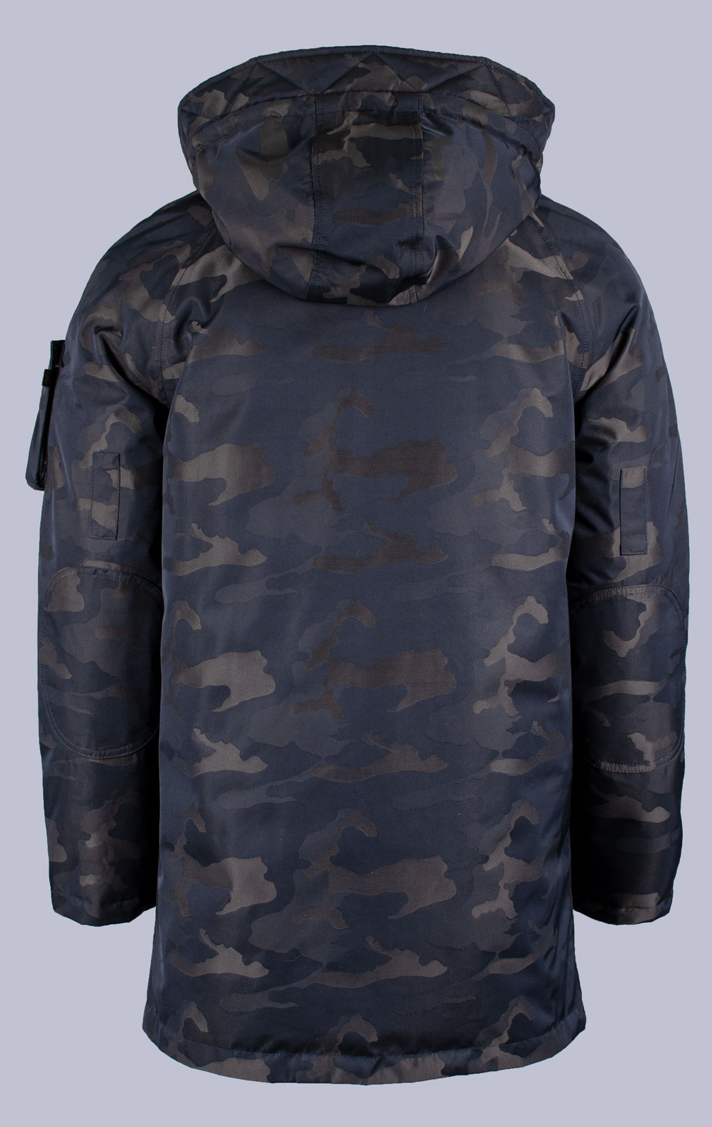 Аляска-пуховик ALPHA INDUSTRIES JACQUARD DOWN N-3B camo black 