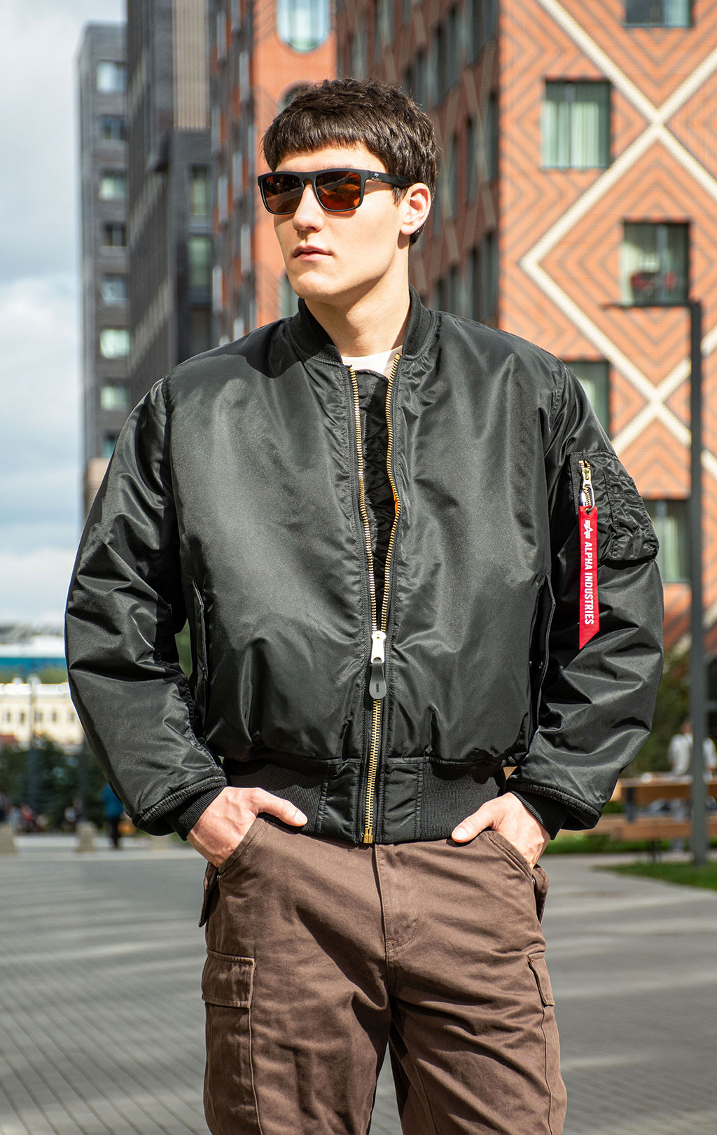 Бомбер ALPHA INDUSTRIES MA-1 original fit FW 25/26 black 