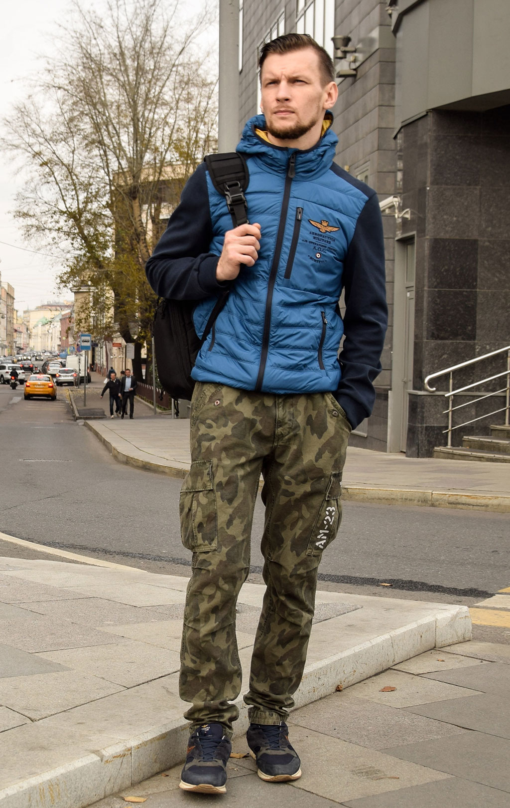 Куртка AERONAUTICA MILITARE FW 19/20 blue navy/cielo (AF 377) 