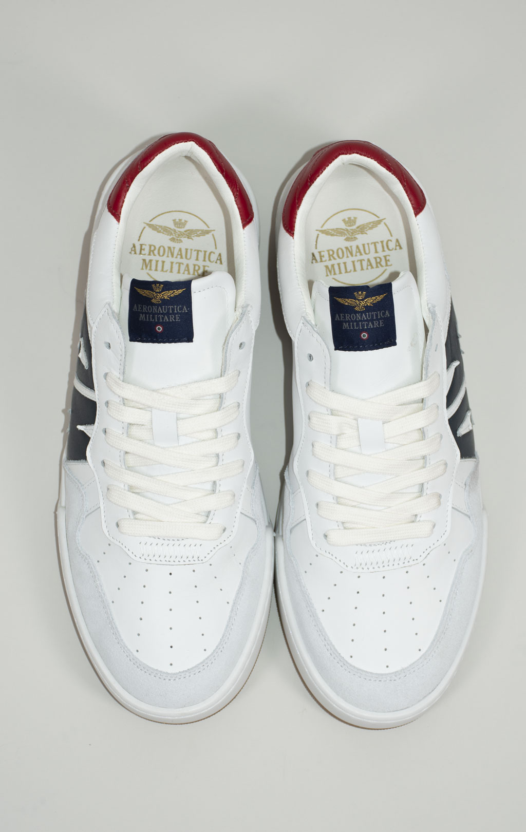 Сникеры AERONAUTICA MILITARE SS 25 m/PT off white/tango red/blue navy (SC 300) 