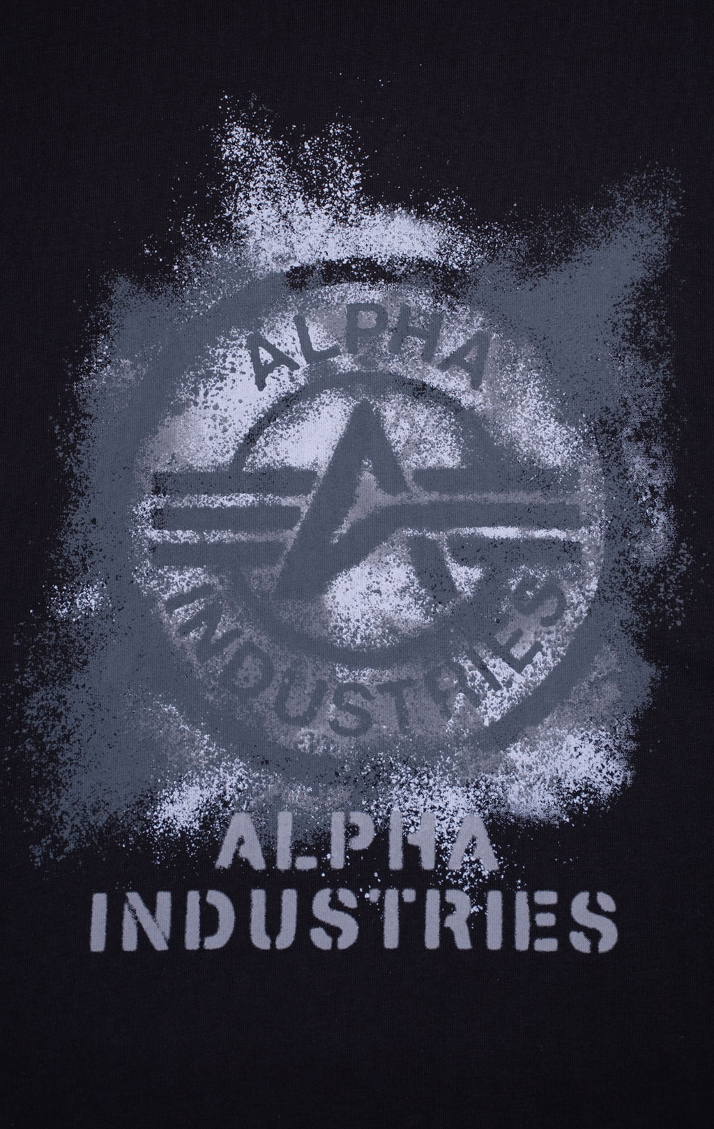 Футболка ALPHA INDUSTRIES RELAXED FADED PRINT TEE SS 26 black 