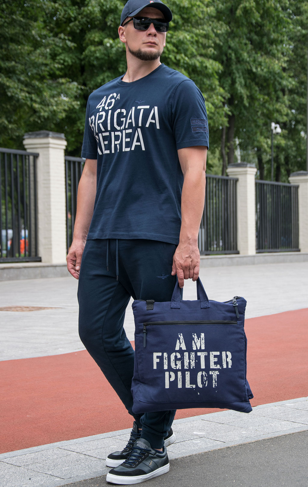 Футболка AERONAUTICA MILITARE FW 23/24/TR dark blue (TS 2128) 