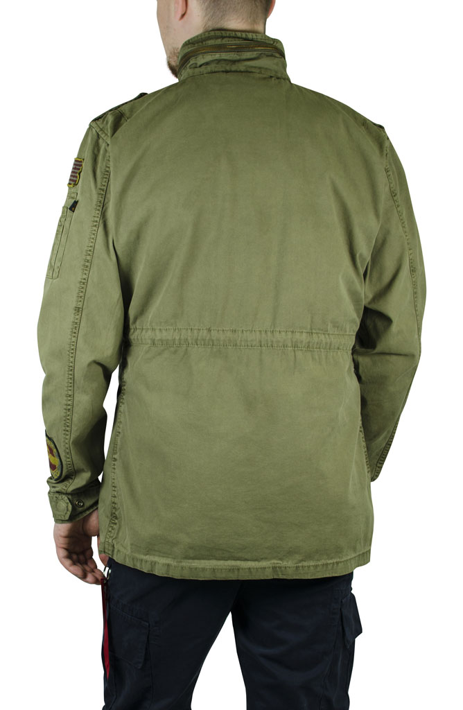 Ветровка ALPHA INDUSTRIES HUNTINGTON PATCH M-65 olive 