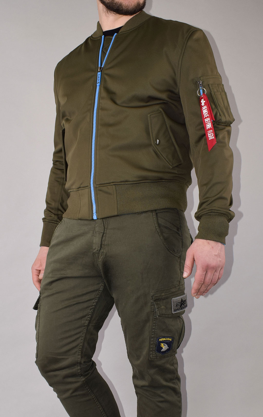 Ветровка ALPHA INDUSTRIES big size MA-1 Soft Shell olive 