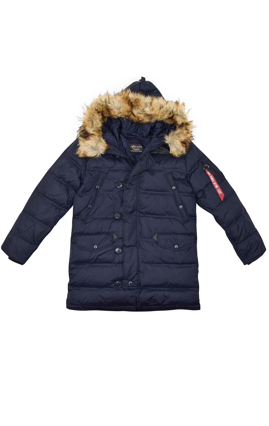 Аляска-пуховик ALPHA INDUSTRIES PUFFER N-3B rep. blue 