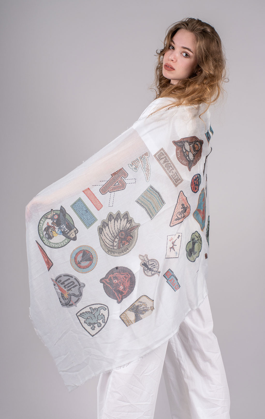 Женский шарф AERONAUTICA MILITARE SS 24/IT multicolore (SH 1139) 
