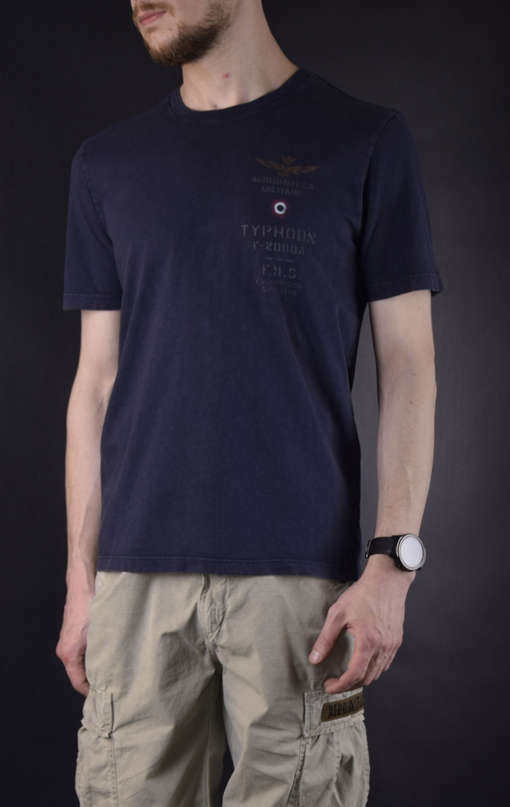 Футболка AERONAUTICA MILITARE SS19 blue navy (TS 1629)