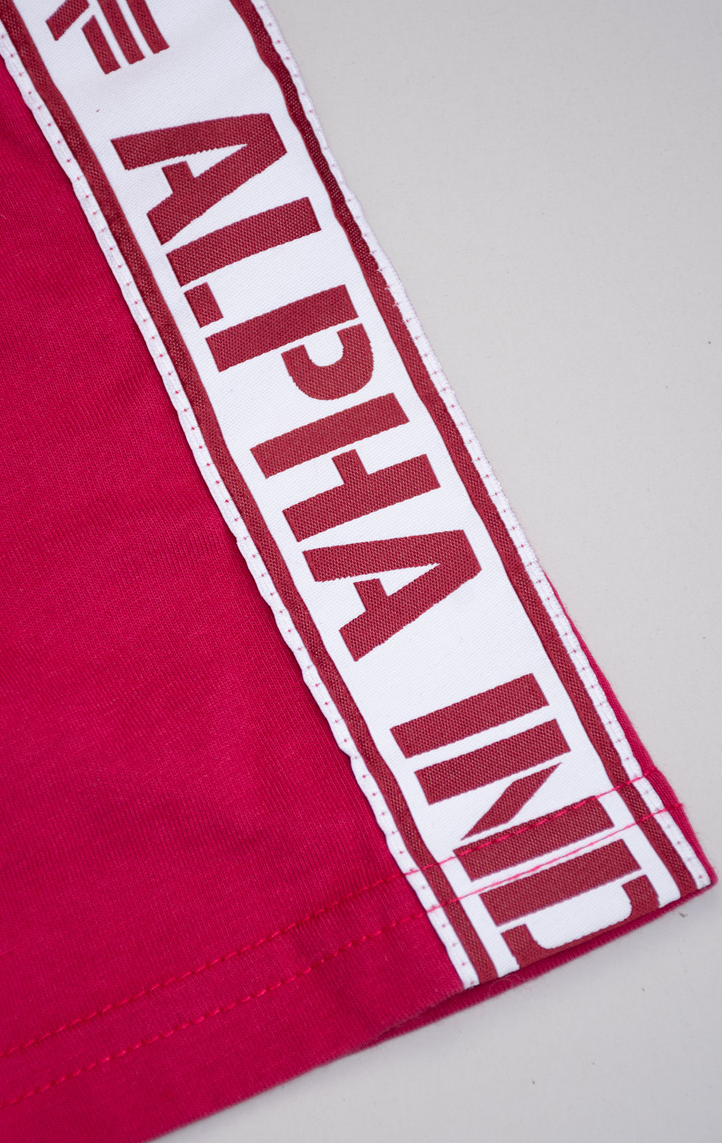 Женская футболка ALPHA INDUSTRIES AL TAPE T major red 