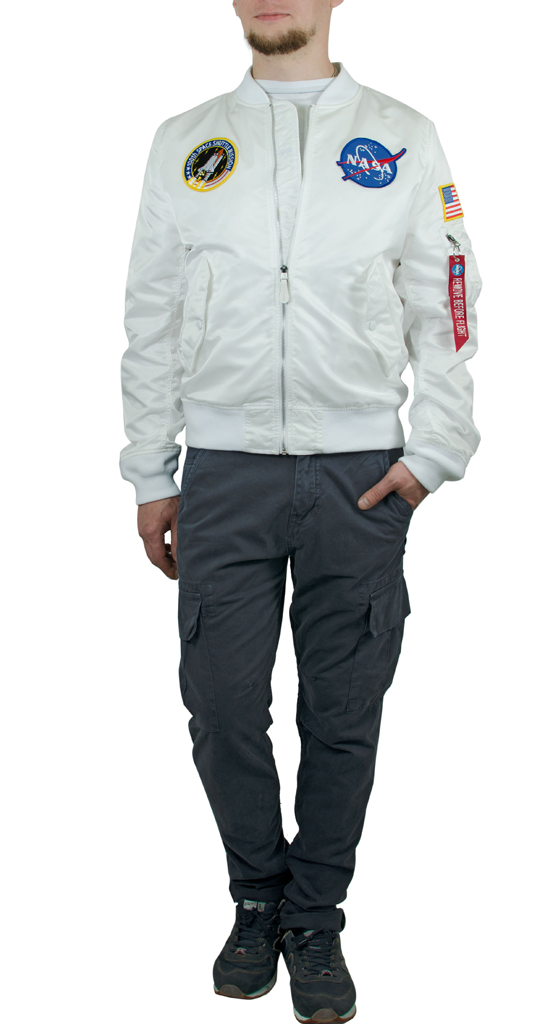 Ветровка ALPHA INDUSTRIES L-2B NASA white Ветровка ALPHA INDUSTRIES L-2B NASA white