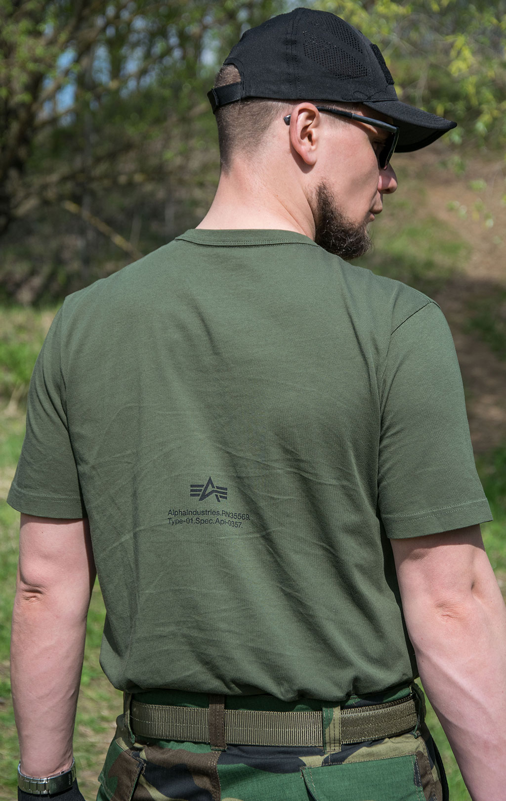 Футболка ALPHA INDUSTRIES ALPHA GRAPHIC TEE SS 23 olive 