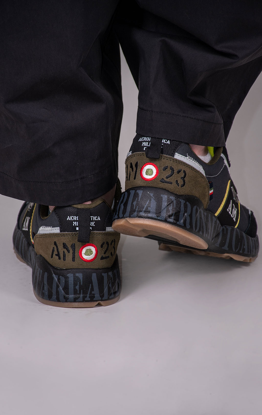 Кроссовки AERONAUTICA MILITARE FW 24/25/CN green/black/dark grey (SC 293) 