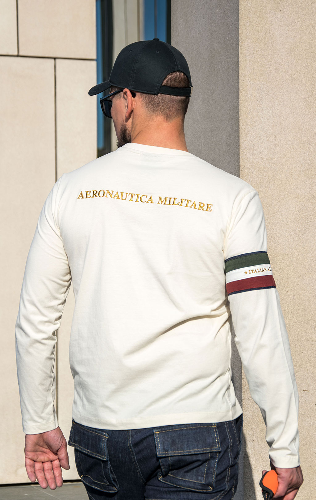 Лонгслив AERONAUTICA MILITARE FW 23/24/BD cream white (TS 2138) 