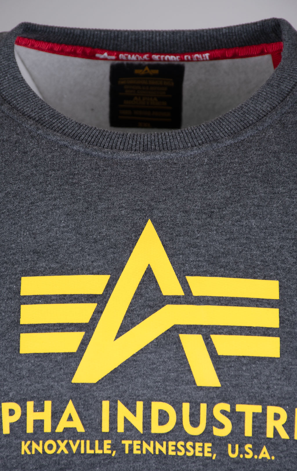 Свитшот ALPHA INDUSTRIES BASIC SWEATER charcoal heather 