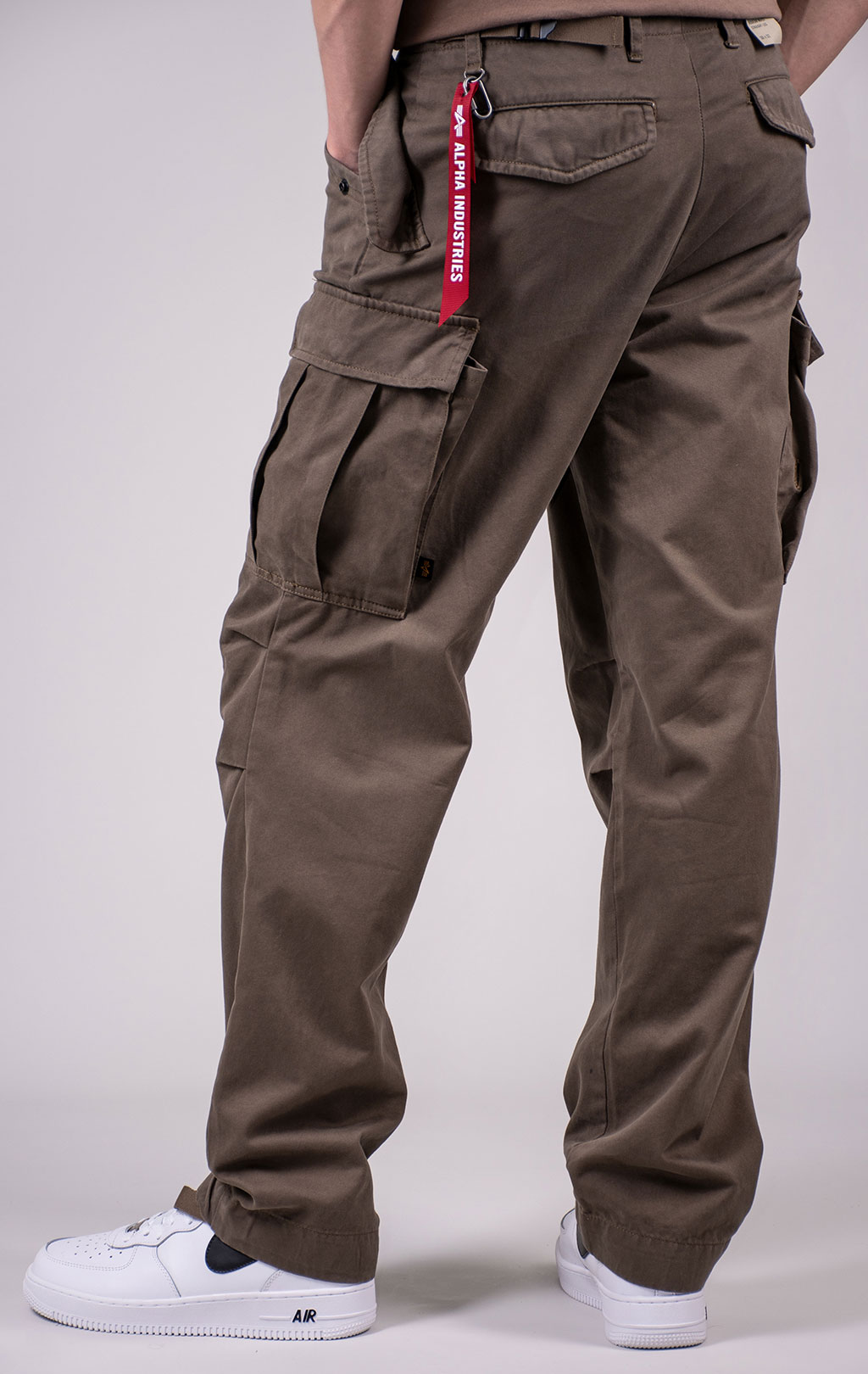 Брюки-карго парашюты ALPHA INDUSTRIES M-65 PANT плотные FW 24/25 coyote brown 