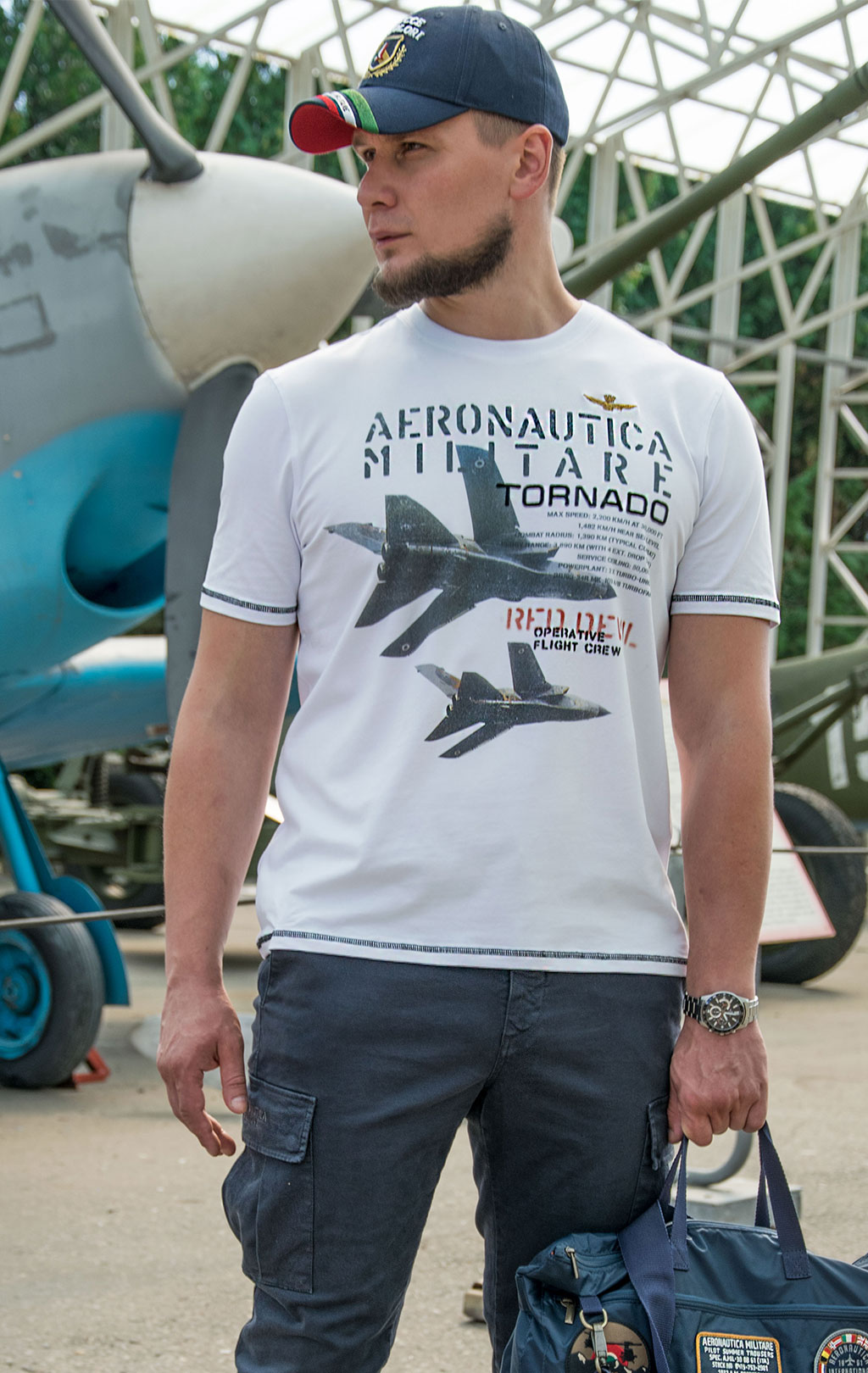 Футболка AERONAUTICA MILITARE FW 21/22/TR off white (TS 1912) 