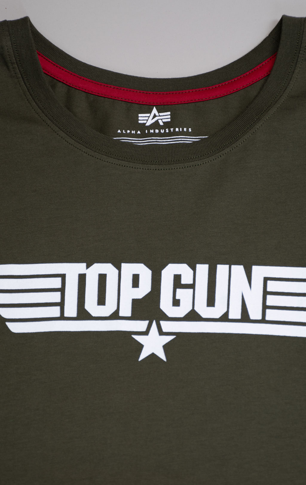 Футболка ALPHA INDUSTRIES TOP GUN LOGO TEE olive 
