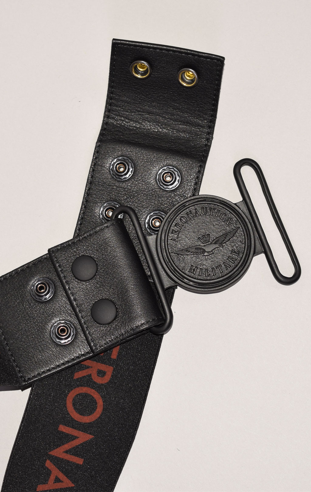 Женский ремень эластичный AERONAUTICA MILITARE FW 22/23/IT nero (CI 290)